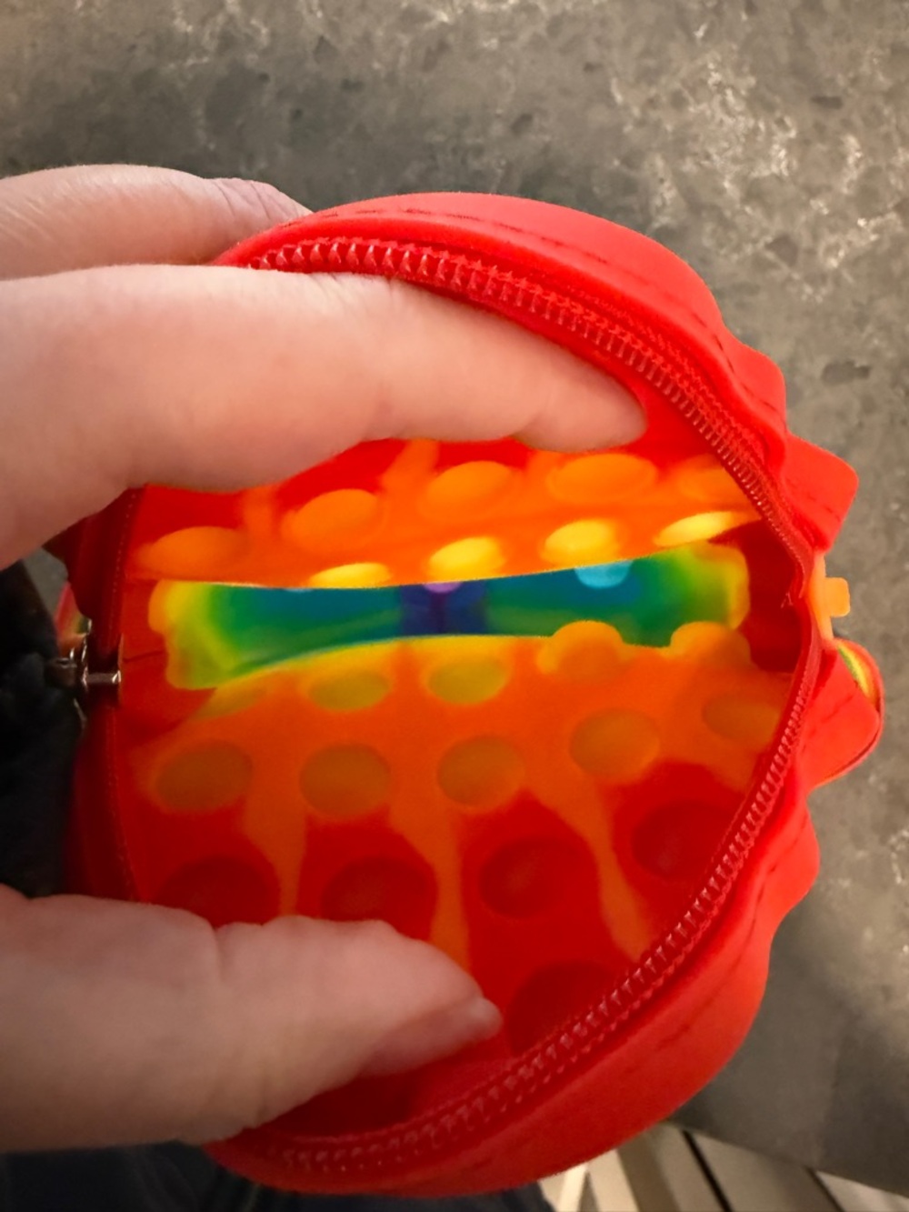 Rainbow Pop-It Fidget Toy Bag with Lanyard - Kids Toys - Picture 7 of 7